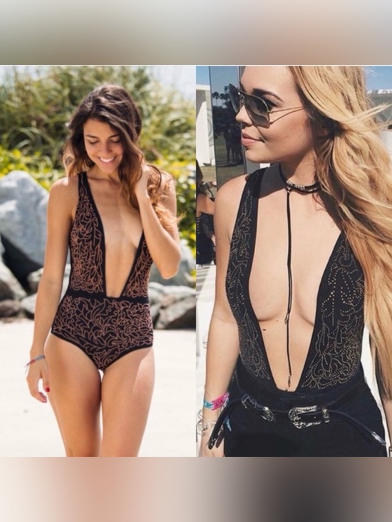 Beach Riot Other - Beach Riot // Gold Dust One Piece Swimsuit Medium M